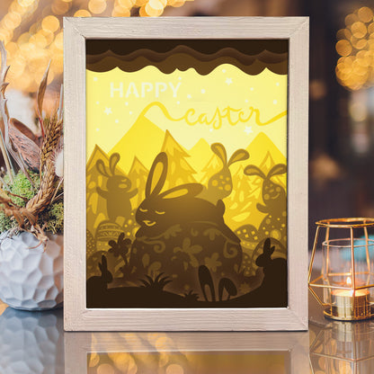 Easter 7 – 3D Lightbox SVG File for Cricut & Silhouette
