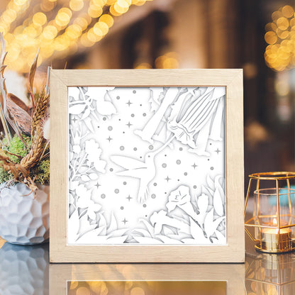 Hummingbird 2 – 3D Lightbox SVG File for Cricut & Silhouette