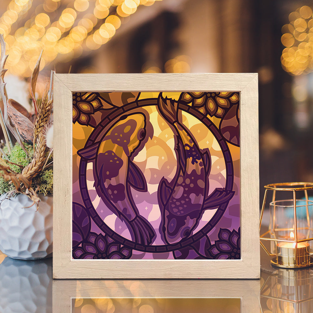 Fish - 3D Animal Papercut Lightbox File - Cricut File - VEKTOR KRAFT