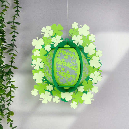 Patrick Day 1 - 3D St. Patrick's Day Paper Cut Lantern File  - Cricut File  - VEKTOR KRAFT
