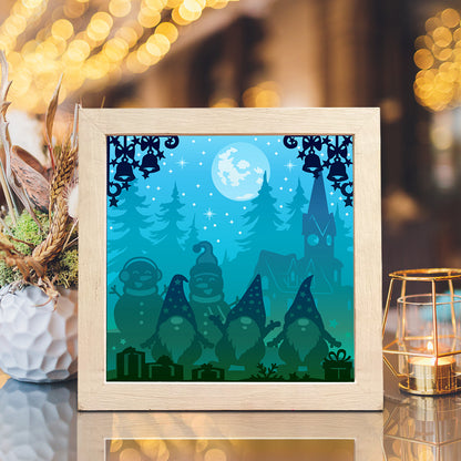 Christmas Gnome 1 – 3D Lightbox SVG File for Cricut & Silhouette