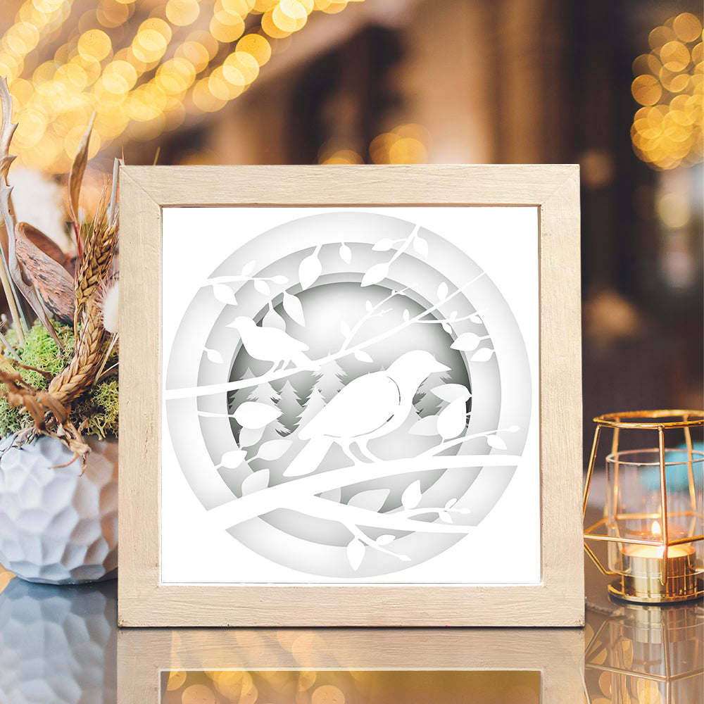 Bird 1 – 3D Lightbox SVG File for Cricut & Silhouette