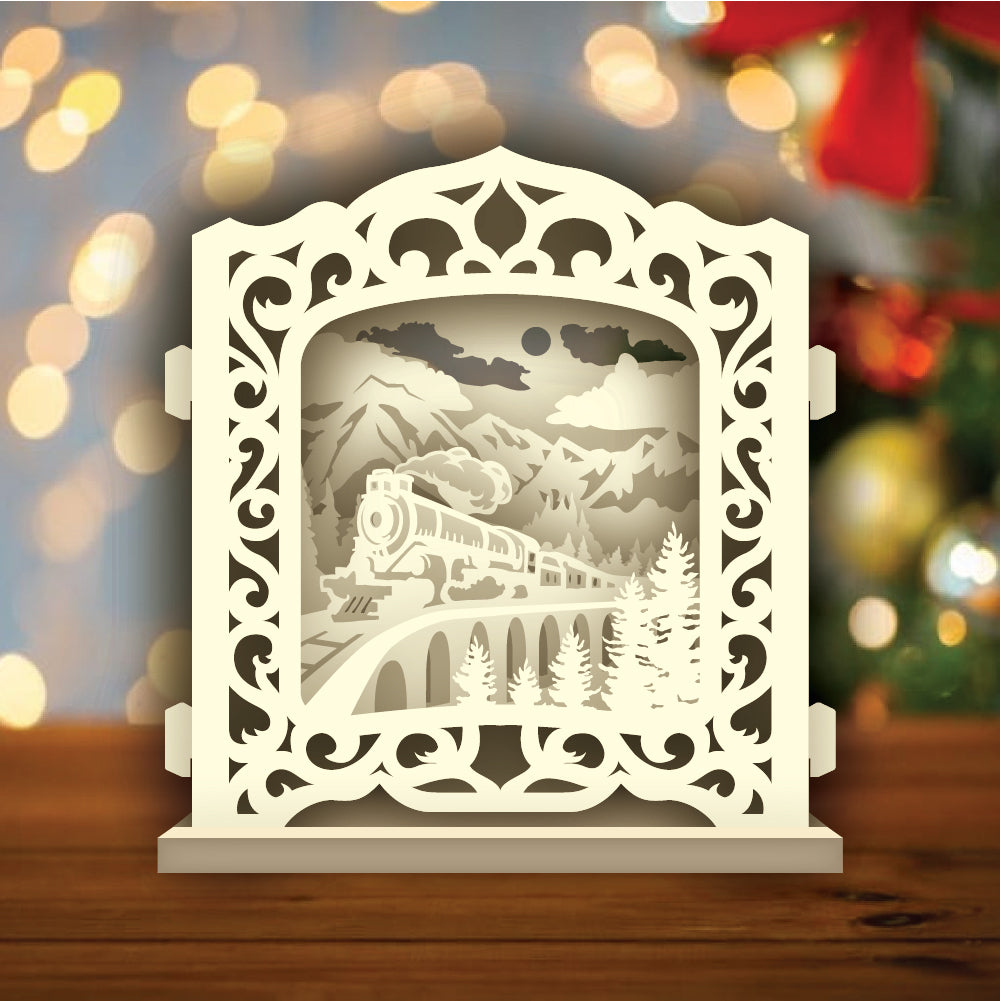 Old Train 1 – 3D Pop-Up Card SVG File for Cricut & Silhouette