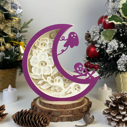 Ghost Flower – 3D Box SVG File for Cricut & Silhouette