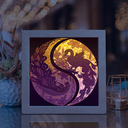 Phoenix 3 – 3D Lightbox SVG File for Cricut & Silhouette