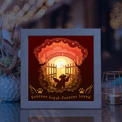 Dog Memorial – 3D Lightbox SVG File for Cricut & Silhouette