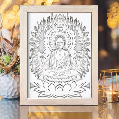 Buddha 2 – 3D Lightbox SVG File for Cricut & Silhouette