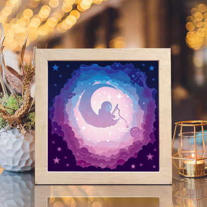 Spaceman Cosmonaut – 3D Lightbox SVG File for Cricut & Silhouette