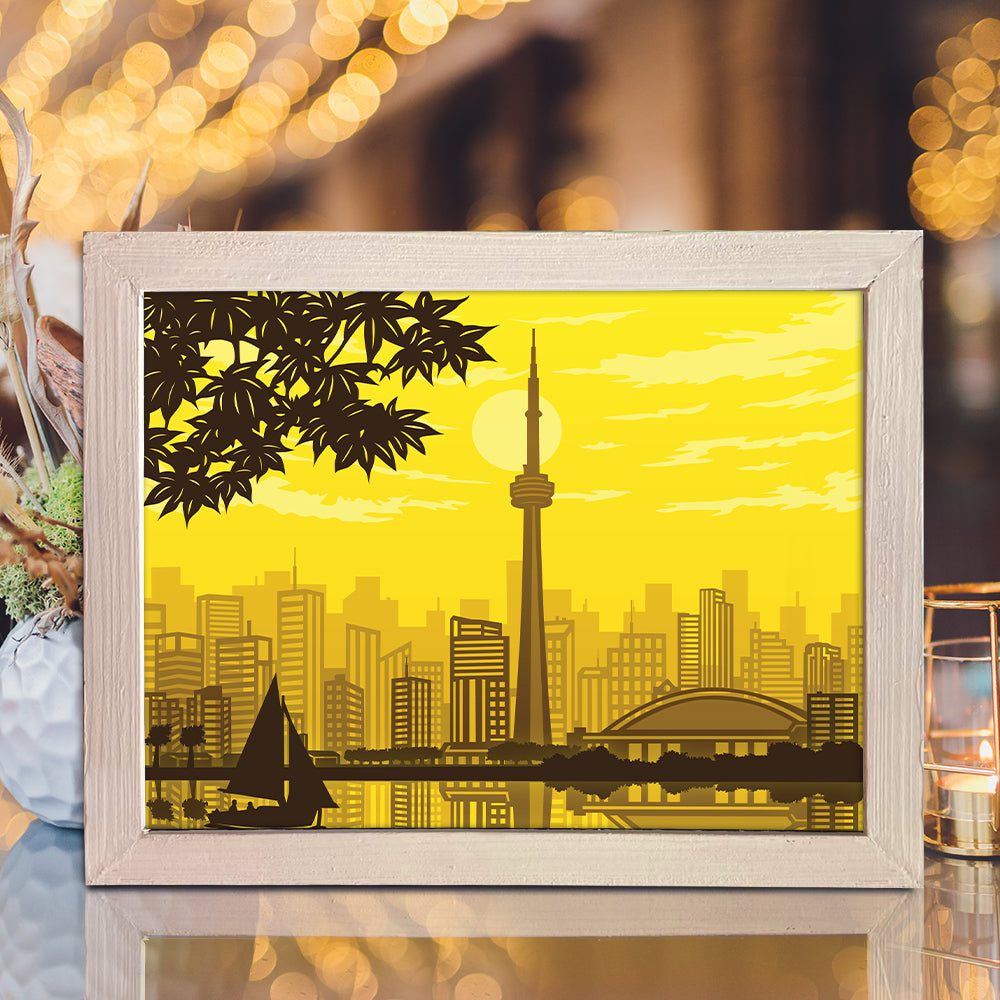 Toronto – 3D Lightbox SVG File for Cricut & Silhouette