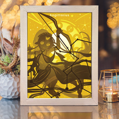 Zodiac Sagittarius – 3D Lightbox SVG File for Cricut & Silhouette