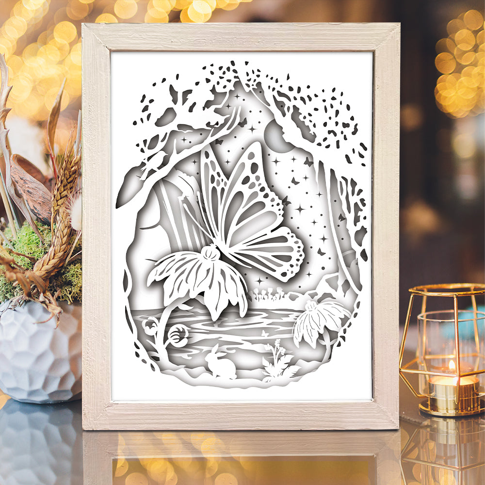 Butterfly 1 – 3D Lightbox SVG File for Cricut & Silhouette