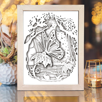 Butterfly 1 – 3D Lightbox SVG File for Cricut & Silhouette