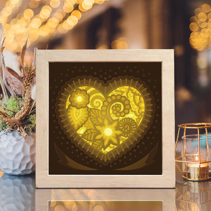Heart – 3D Lightbox SVG File for Cricut & Silhouette