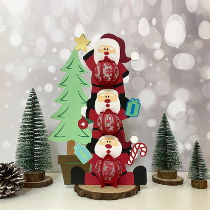 Santa 4 Funny - 3D Christmas Lantern File - Cricut File  - VEKTOR KRAFT
