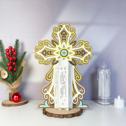 Cross 2 Jesus - 3D Lantern File - Cricut File  - VEKTOR KRAFT