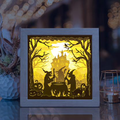 Halloween 19 - 3D Halloween Papercut Lightbox File - Cricut File - VEKTOR KRAFT