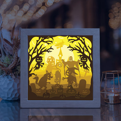 Halloween 24 – 3D Lightbox SVG File for Cricut & Silhouette