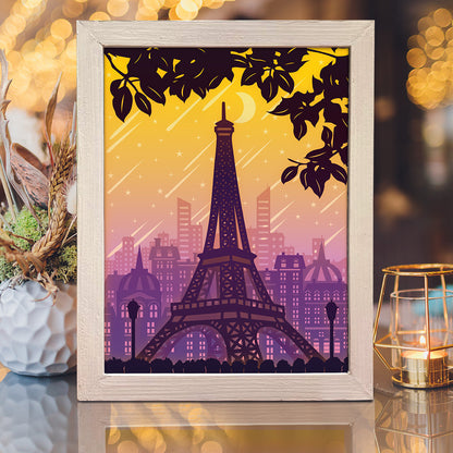 Eiffel – 3D Lightbox SVG File for Cricut & Silhouette