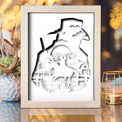 Cowboy 1 – 3D Lightbox SVG File for Cricut & Silhouette