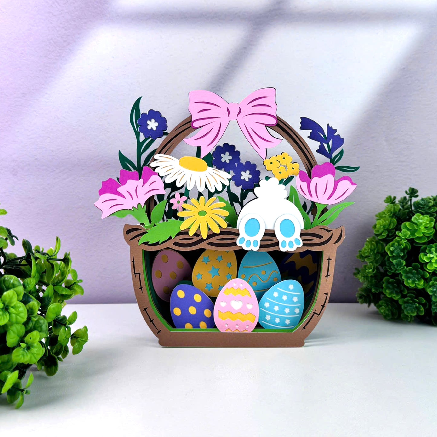 Easter Basket – 3D Pop-Up Card SVG File for Cricut & Silhouette