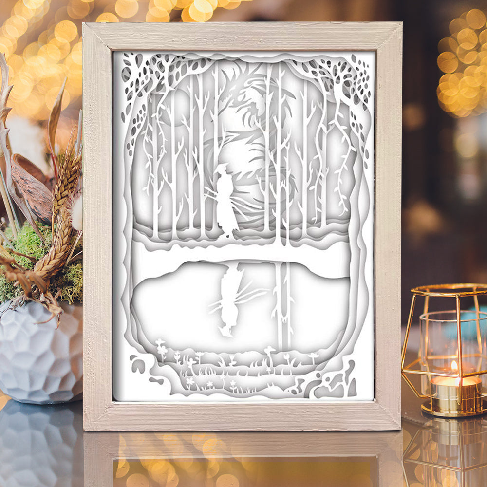 Samurai – 3D Lightbox SVG File for Cricut & Silhouette