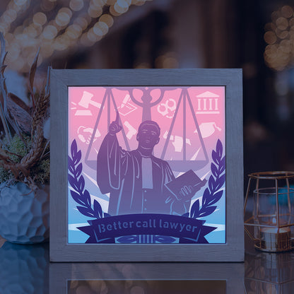 Lawyer – 3D Lightbox SVG File for Cricut & Silhouette