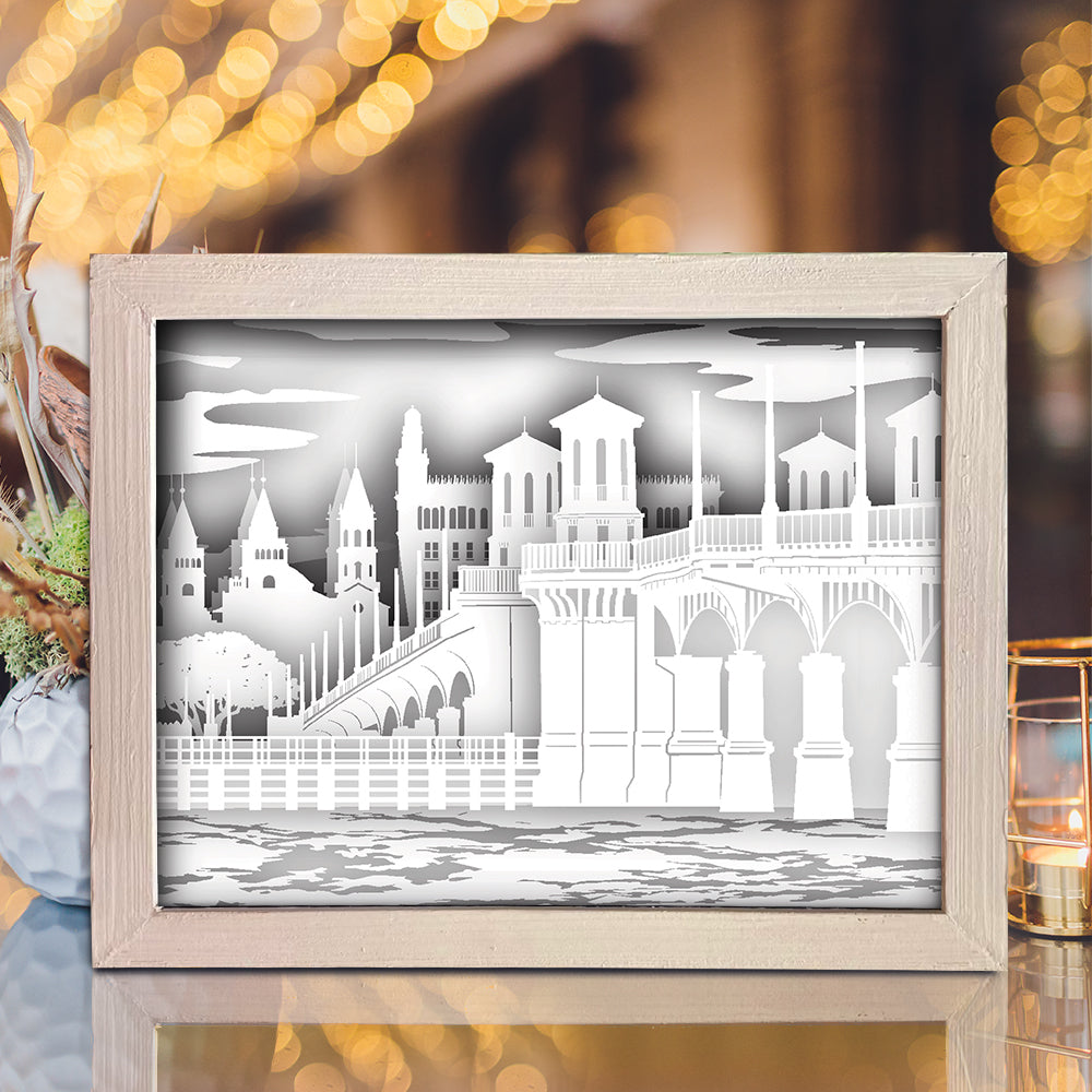 ST Florida 1 – 3D Lightbox SVG File for Cricut & Silhouette