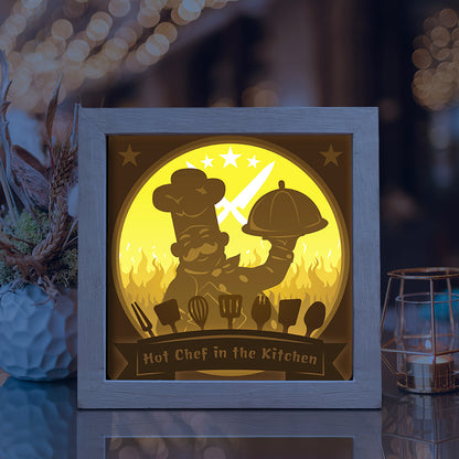 Chef 1 – 3D Lightbox SVG File for Cricut & Silhouette