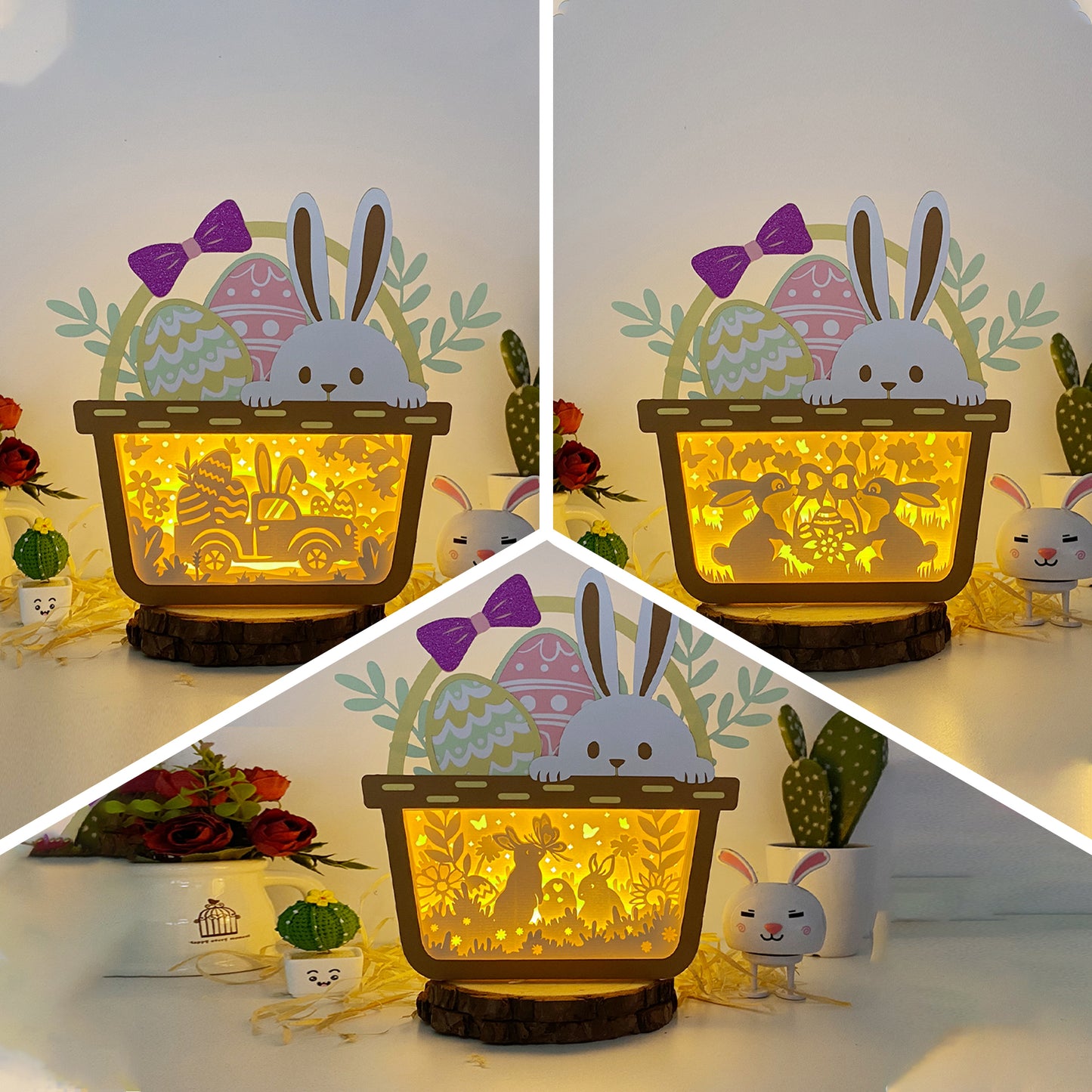 Pack 3 Easter – 3D Easter Basket Box 2 File - Cricut File - VEKTOR KRAFT
