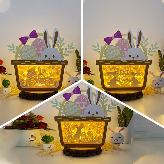 Pack 3 Easter – 3D Easter Basket Box 2 File - Cricut File - VEKTOR KRAFT