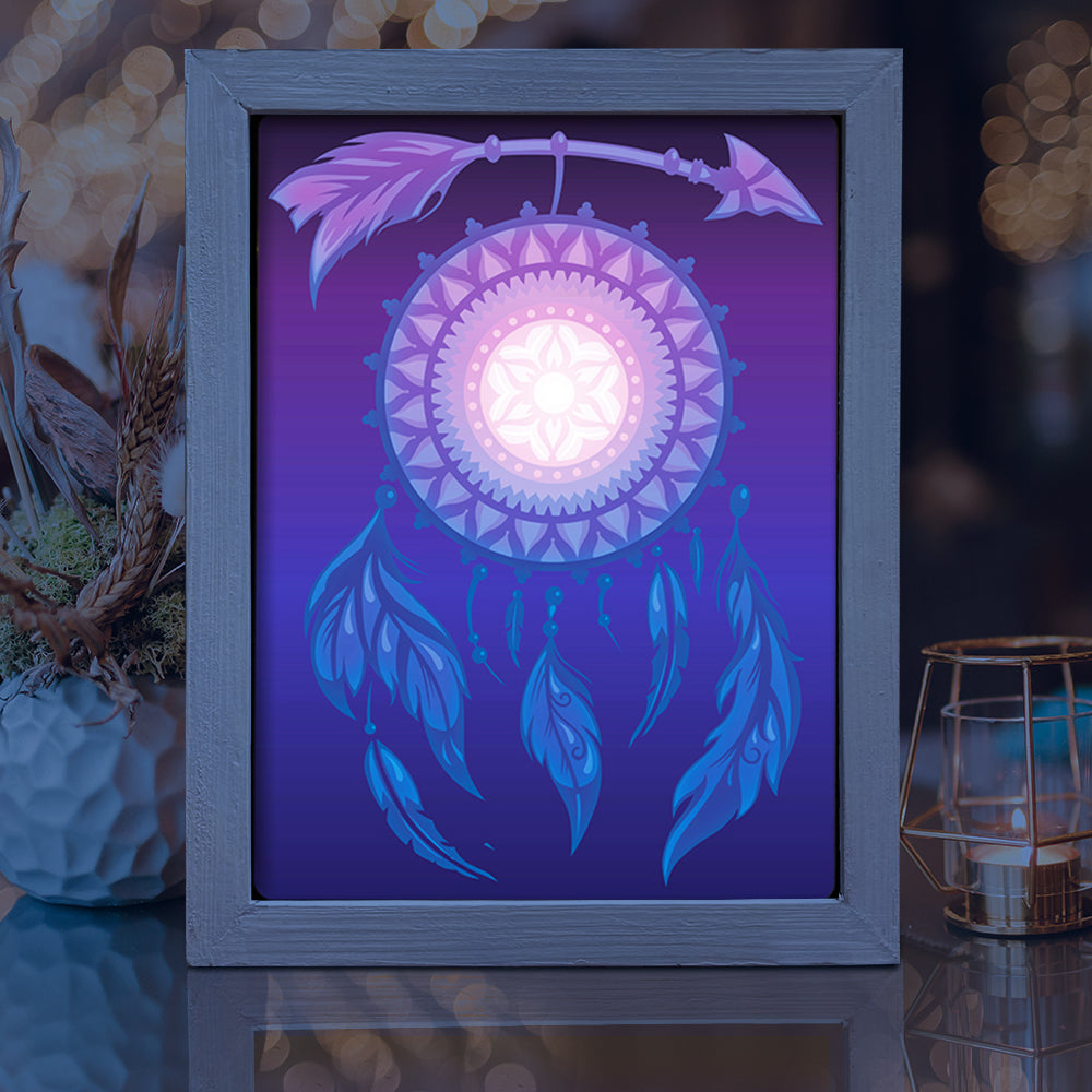 Dreamcatcher – 3D Lightbox SVG File for Cricut & Silhouette