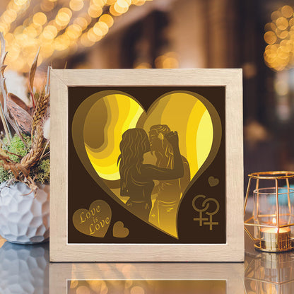 LGBTQ – 3D Lightbox SVG File for Cricut & Silhouette