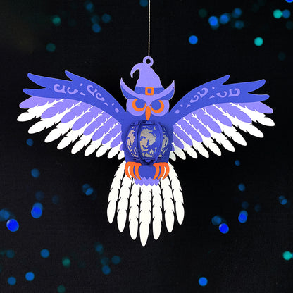 Owl 1 - 3D Halloween Paper Lantern File - Cricut File  - VEKTOR KRAFT