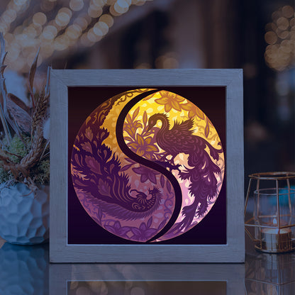 Phoenix 2 – 3D Lightbox SVG File for Cricut & Silhouette