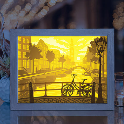 Amsterdam – 3D Lightbox SVG File for Cricut & Silhouette
