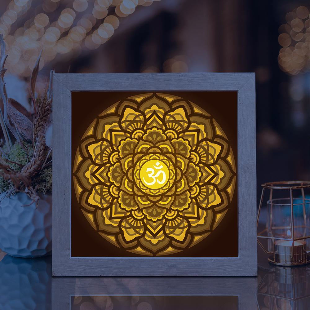 Mandala 2 – 3D Lightbox SVG File for Cricut & Silhouette