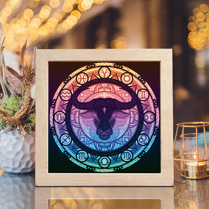 Taurus Mandala – 3D Lightbox SVG File for Cricut & Silhouette