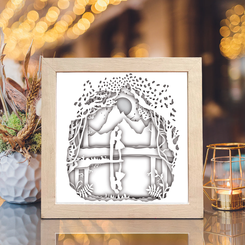 Love 8 Square – 3D Lightbox SVG File for Cricut & Silhouette