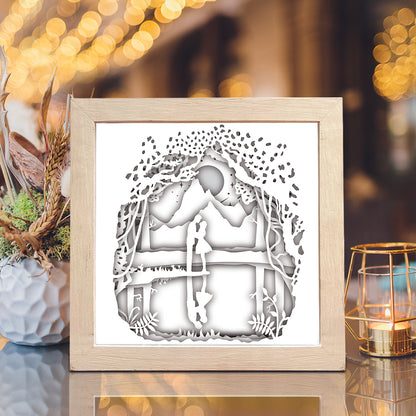 Love 8 Square – 3D Lightbox SVG File for Cricut & Silhouette