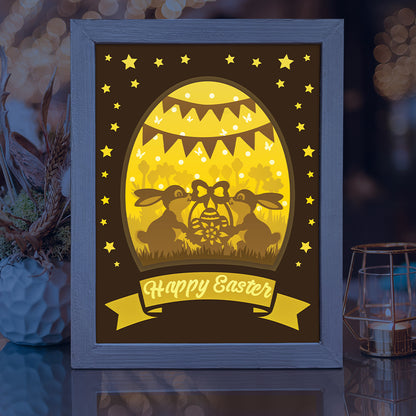 Easter 4 – 3D Lightbox SVG File for Cricut & Silhouette