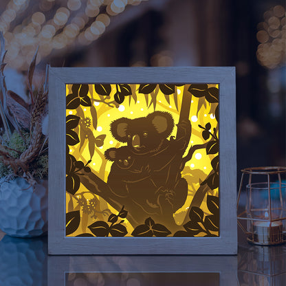 Koala – 3D Lightbox SVG File for Cricut & Silhouette