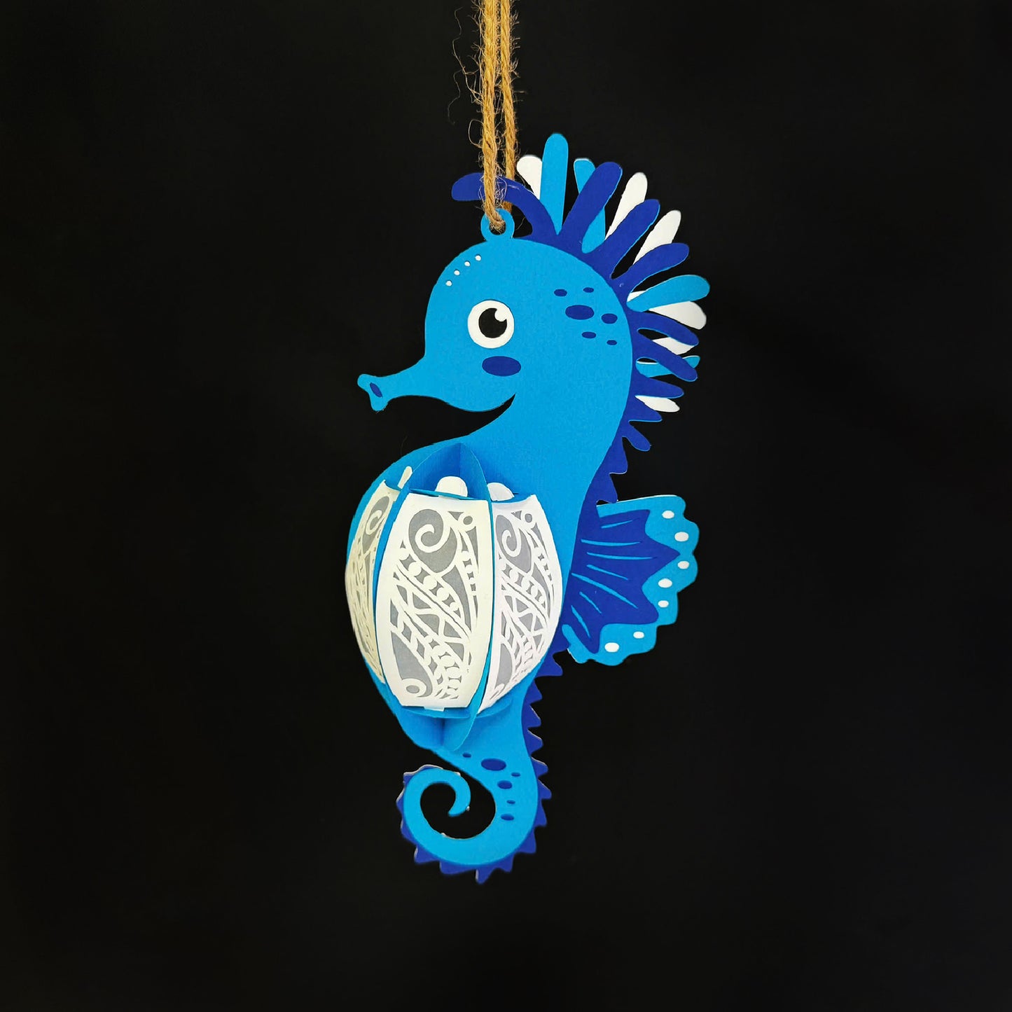 Seahorse 1 – 3D Lantern SVG File for Cricut & Silhouette