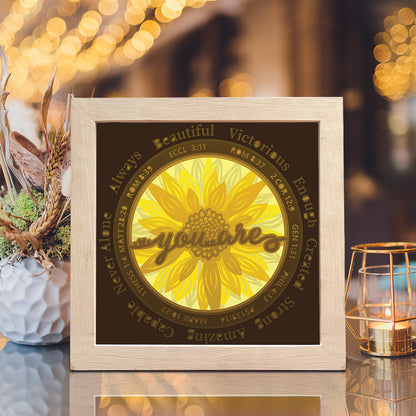 Bible Verse – 3D Lightbox SVG File for Cricut & Silhouette