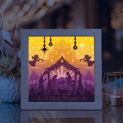 Nativity Scene 4 – 3D Lightbox SVG File for Cricut & Silhouette