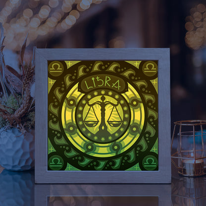 Libra – 3D Lightbox SVG File for Cricut & Silhouette