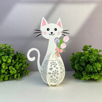 Cute Cat 2 - 3D Animal Paper Lantern File  - Cricut File  - VEKTOR KRAFT