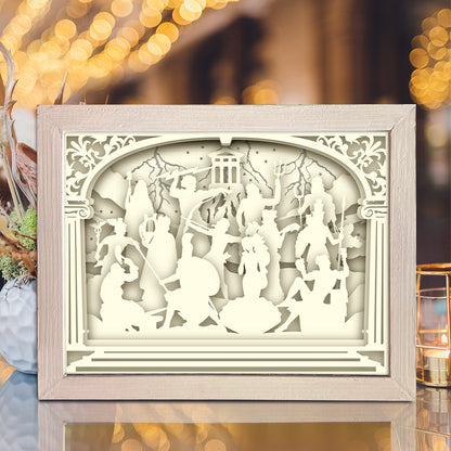 The Olympians Gods – 3D Lightbox SVG File for Cricut & Silhouette