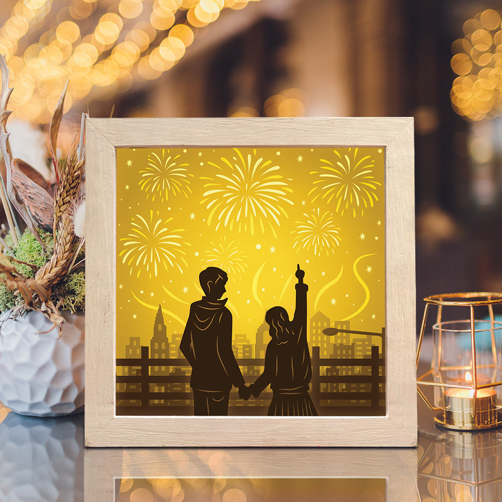 Firework 2 – 3D Lightbox SVG File for Cricut & Silhouette