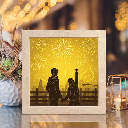 Firework 2 – 3D Lightbox SVG File for Cricut & Silhouette