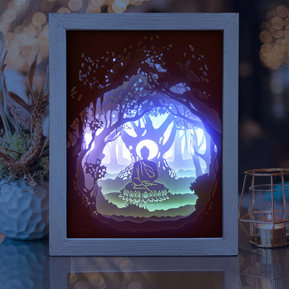 Buddha 1 – 3D Lightbox SVG File for Cricut & Silhouette